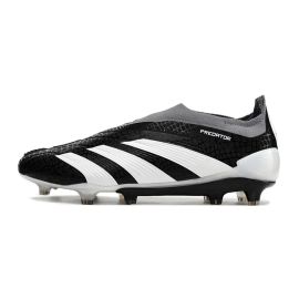 adidas Predator Elite Laceless FG Black White
