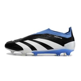 adidas Predator Elite Laceless FG Black White Blue