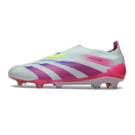 adidas Predator Elite Laceless FG Stellar Icon Almost Blue Lucid Pink Semi Solar Yellow