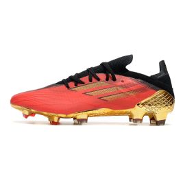 Adidas X Speedflow .1 FG Soccer Cleats Vivid Red Gold Metallic Core Black