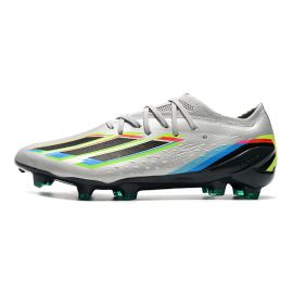 Adidas X Speedportal.1 FG Soccer Cleats Silver Metallic Black Yellow