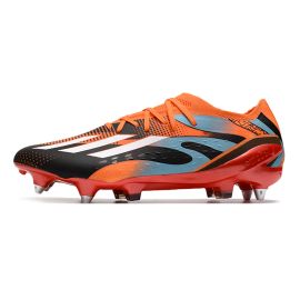 Adidas X Speedportal.1 Messi SG Soccer Cleats Black Orange Turquoise