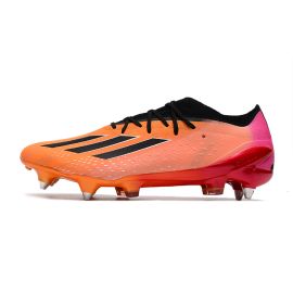 Adidas X Speedportal.1 SG Cleat in Orange Pink Black