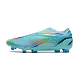 Adidas X Speedportal + FG 2022 World Cup Clear Aqua Red Blue