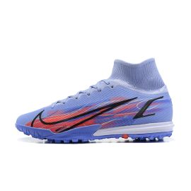 Nike Mercurial Superfly Elite KM TF Light Thistle Indigo Burst Bright Crimson Metallic Silver
