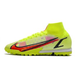 Nike Mercurial Superfly 8 Elite TF Soccer Cleats - Volt_Bright Crimson_Black