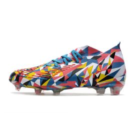 Cheap Adidas Predator Edge.1 FG Soccer Cleats Bright BlueTeam Yellow Solar Red