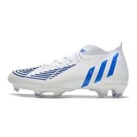 Cheap Adidas Predator Edge.1 FG Soccer Cleats White Hi-Res Blue