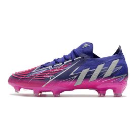Cheap Adidas Predator Edge.1 Low FG Soccer Cleats Team College Purple Silver Metallic Shock Pink