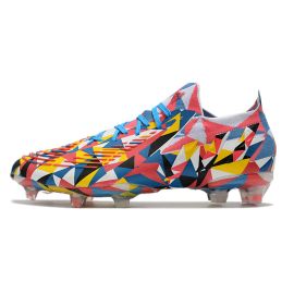 Cheap Adidas Predator Edge .1 Low FG Soccer Cleats Bright BlueTeam Yellow Solar Red