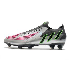 Cheap Adidas Predator Edge .1 Low FG Soccer Cleats Silver Black Multicolor