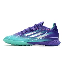 Cheap Adidas X Speedflow.1 TF Soccer Cleats Purple Rush Silver Metallic Mint Rush