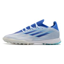 Cheap Adidas X Speedflow.1 TF Soccer Cleats White Legacy Indigo Sky Rush