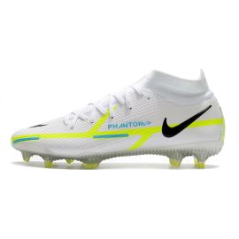 Nike Phantom GT 2 Elite DF FG Soccer Cleats The Progress Grey Blackened Blue