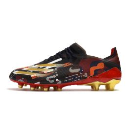 New Adidas X Ghosted.1 AG Chinese New Year - Core Black / Gold Metallic / Scarlet