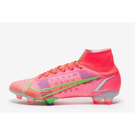 New Nike Mercurial Superfly VIII Elite FG - Bright Crimson/Metallic Silver