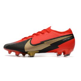 New Nike Mercurial Vapor 13 Elite FG Red Gold Black