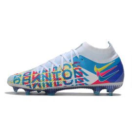 New Nike Phantom GT Elite DF 3D FG Chlorine Blue/Pink Blast/Opti Yellow