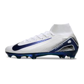 Nike Air Zoom Mercurial Superfly 10 Elite FG White Blue