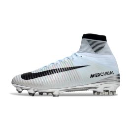 Nike mercurial superfly v cr7 fg soccer cleats tint black white chrome shop