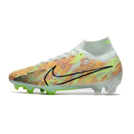 Nike Air Zoom Mercurial Superfly Elite 9 FG Soccer Cleats Green Blue Orange