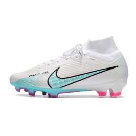 Nike Air Zoom Mercurial Superfly Elite 9 FG White Blue Pink