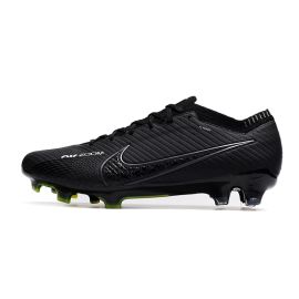 Nike Air Zoom Mercurial Vapor 15 Elite FG Soccer Cleats Black Grey Volt