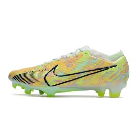 Nike Air Zoom Mercurial Vapor 15 Elite FG Soccer Cleats Green Blue Total Orange