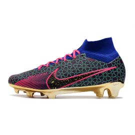 2023 Nike Air Zoom Mercurial Superfly 9 Elite FG Blue Gold
