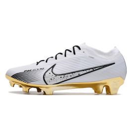 Nike Air Zoom Mercurial Vapor XV Elite FG Firm Ground Soccer Cleats White Black Gold