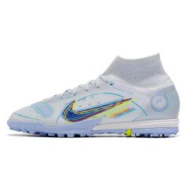 Nike Mercurial Superfly 8 Elite TF Soccer Cleats Grey Blue Light Marine