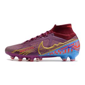 Nike Mercurial Superfly 9 Elite AG-Pro KM Edition Soccer Cleats Dark Beetroot