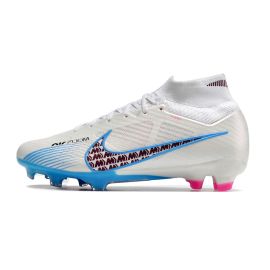 Nike Mercurial Superfly 9 Elite FG Soccer Cleats White Blue Pink
