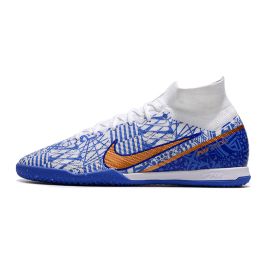 Nike Mercurial Superfly Elite IX IC Soccer Cleats White Blue