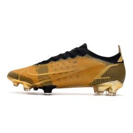 Nike Mercurial Vapor 14 Elite FG Soccer Cleats Gold Black