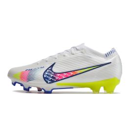 Nike Mercurial Vapor 15 Elite FG Soccer Cleats White Solar Yellow Power Blue