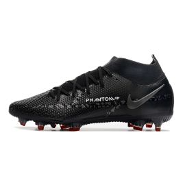 Nike Phantom GT 2 Elite DF FG Soccer Cleats Black Dark Smoke Grey Summit White