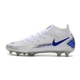 Nike Phantom GT Elite DF FG Soccer Cleats 'Bonucci' White Blue Silver