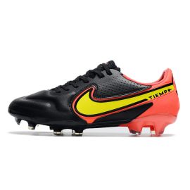 Nike Tiempo Legend 9 Elite FG Soccer Cleats Black Red Yellow