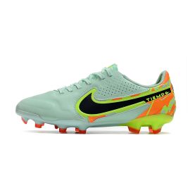 Nike Tiempo Legend 9 Elite FG Soccer Cleats Green Blue Orange