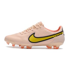 Nike Tiempo Legend 9 Elite FG Soccer Cleats Guava Ice Yellow Strike