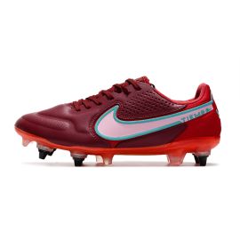 Nike Tiempo Legend 9 Elite SG Pro Soccer Cleats Team Red White Mystic Hibiscus