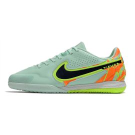 Nike Tiempo Legend 9 Pro IC Soccer Shoes Green Blue Orange