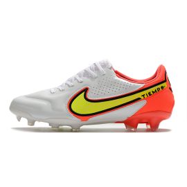 Nike Tiempo Legend IX Elite FG - White_Volt_Bright Crimson