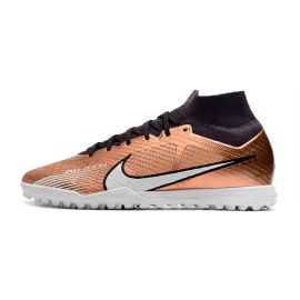 Nike Zoom Mercurial Superfly IX Elite TF Metallic Copper White Black