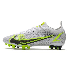 2021 Nike Mercurial Vapor XIV Elite AG-PRO White Black Metallic Silver Volt