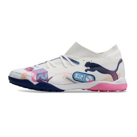 Puma Future 7 Match TF Puma White Luminous Blue Poison Pink Fizzy Melon