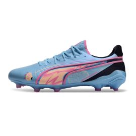 Puma King Ultimate Volume UP FG Luminous Blue Poison Pink