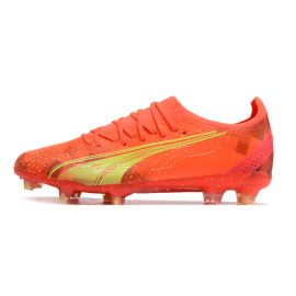 Puma Ultra Ultimate Fearless Pack Soccer Cleats Fiery Coral Fizzy Light Puma Black