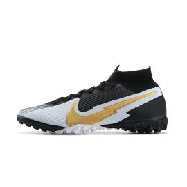 Nike Mercurial Superfly 7 Elite TF Black White Gold